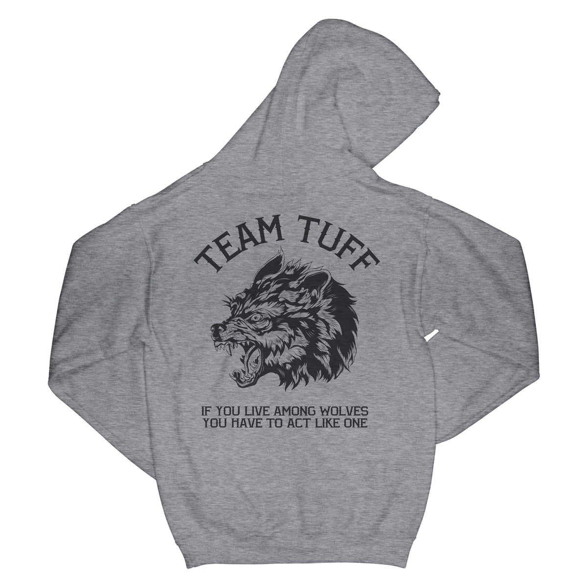 Team TUFF Wolves Club Hooded Sweatshirt XS / Gray TuffWraps.com