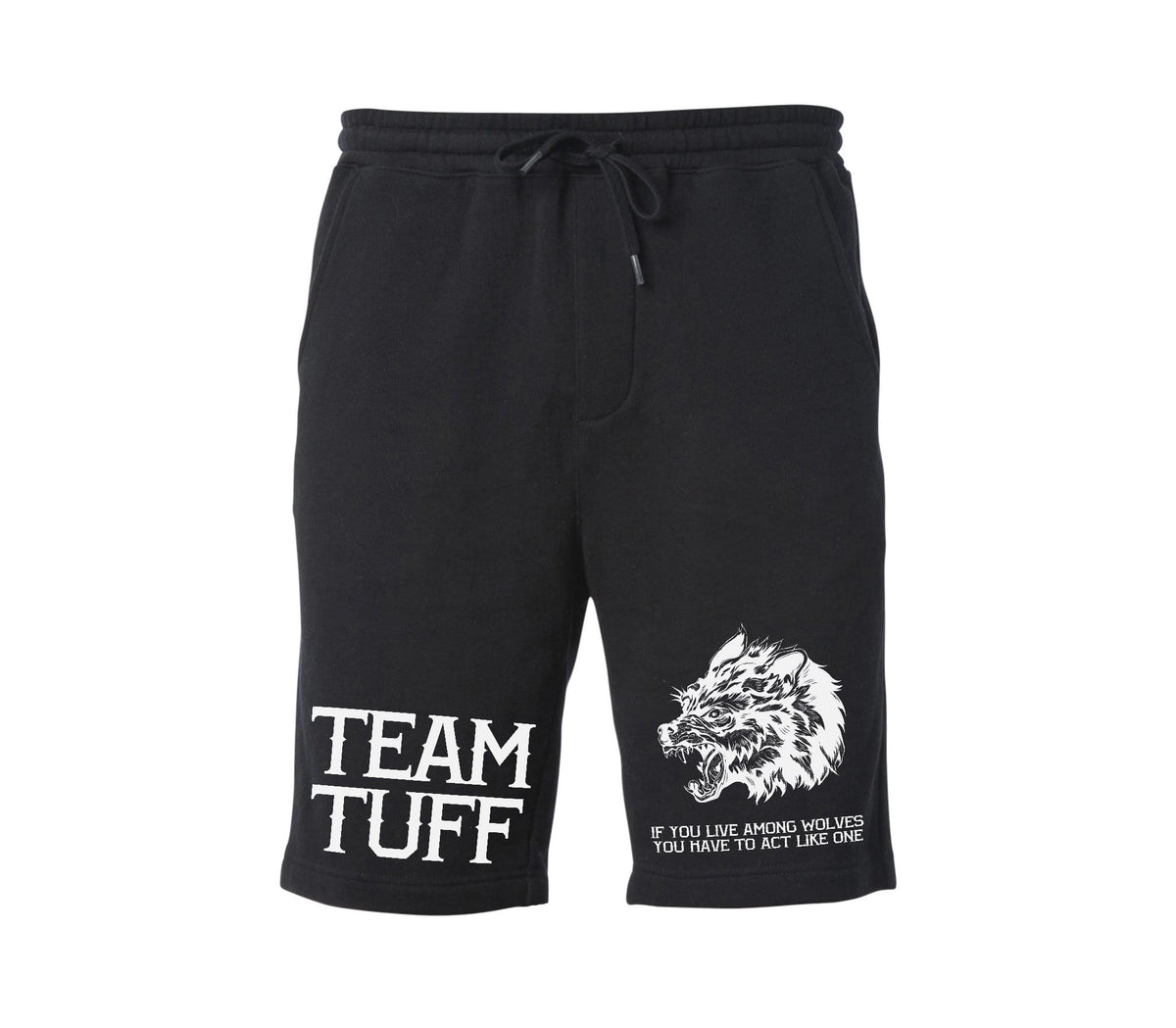 TEAM TUFF Wolves Club Tapered Fleece Shorts XS / Black TuffWraps.com