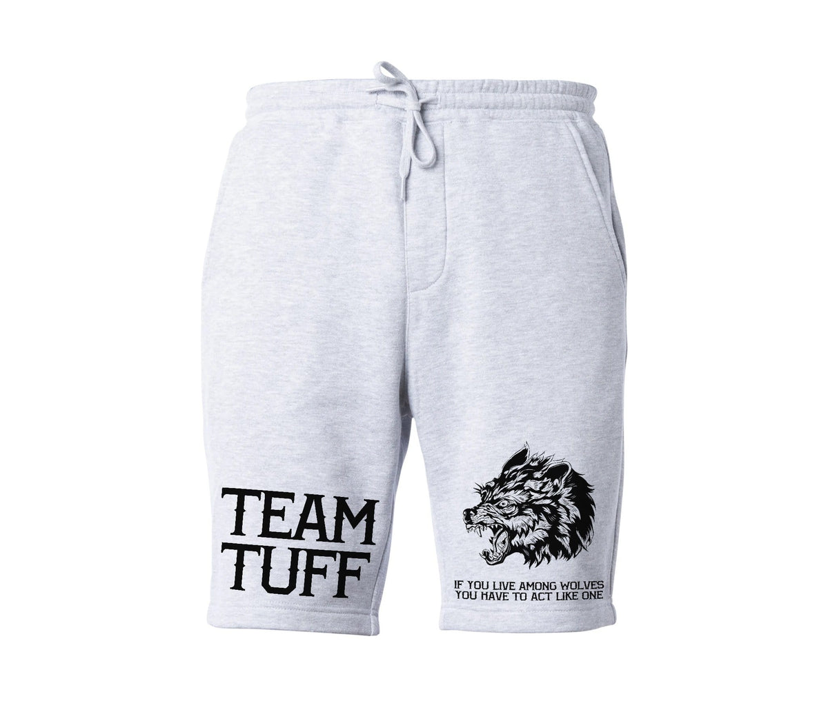 TEAM TUFF Wolves Club Tapered Fleece Shorts XS / Gray TuffWraps.com