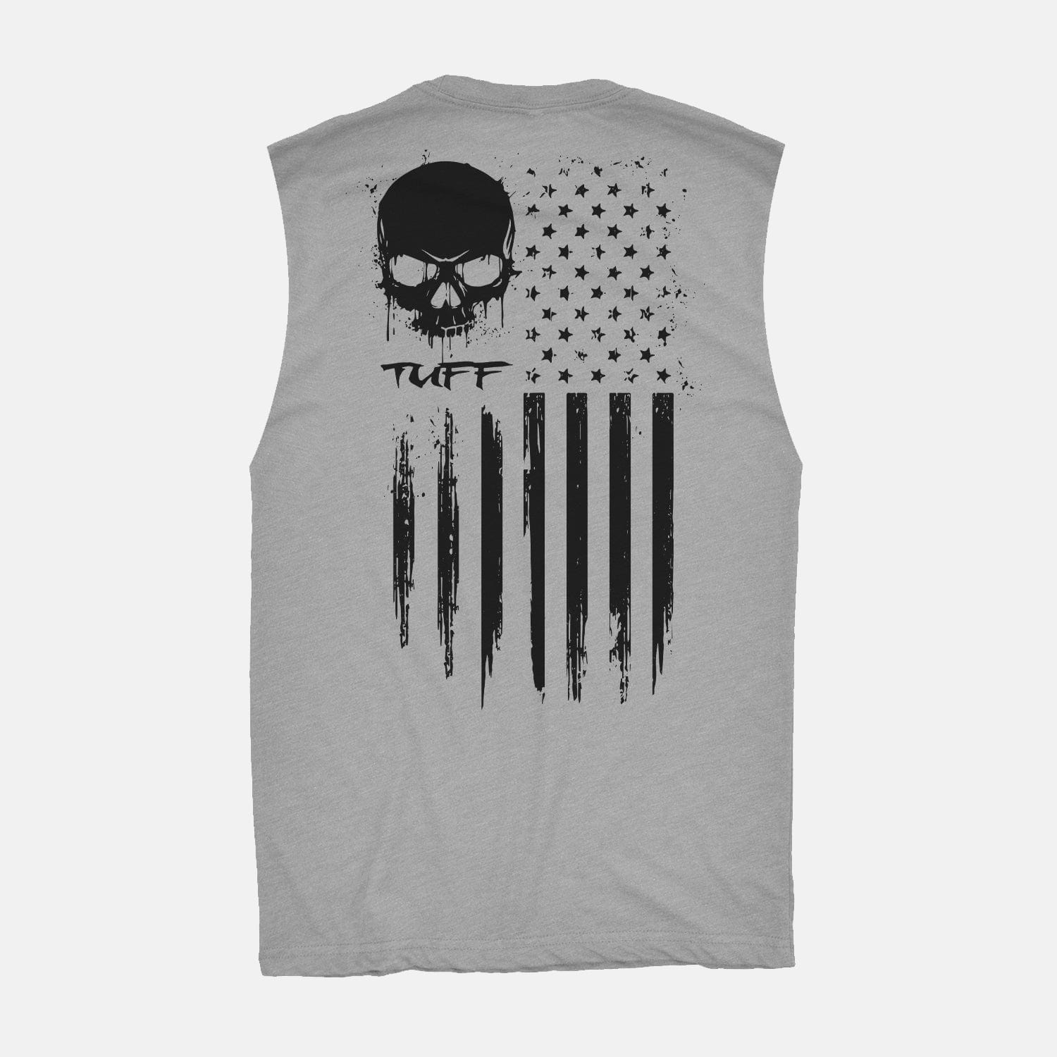 The "No Surrender" Raw Edge Muscle Tank Heather Gray / S TuffWraps.com