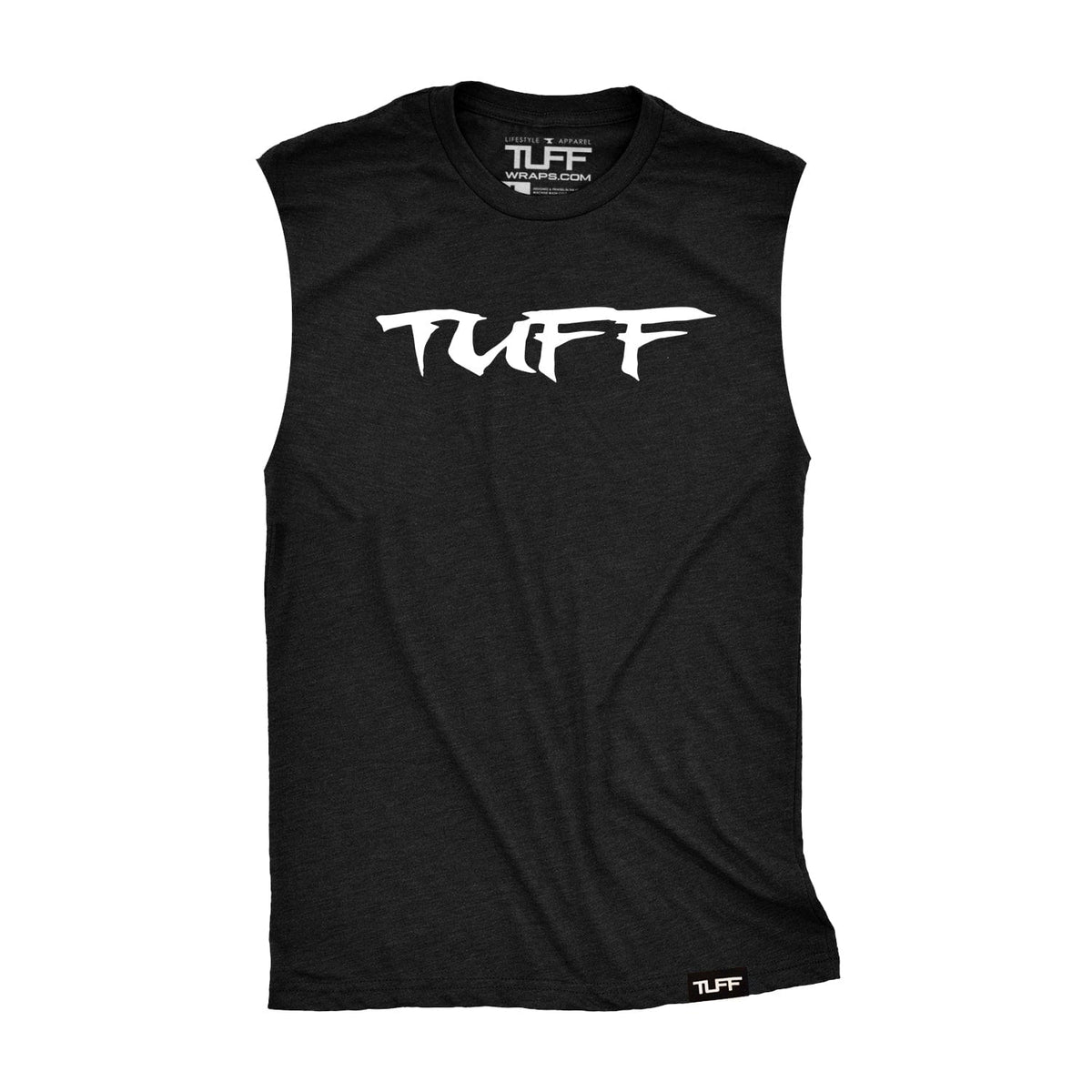 TUFF Skull Flag Raw Edge Muscle Tank TuffWraps.com