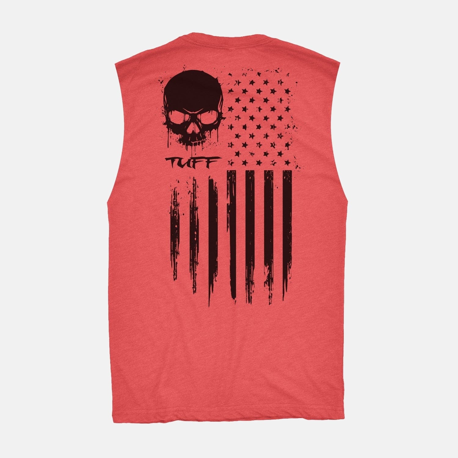The "No Surrender" Raw Edge Muscle Tank Vintage Red / S TuffWraps.com