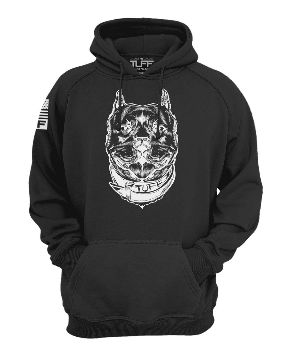 The Pitbull Hooded Sweatshirt XS / Black TuffWraps.com
