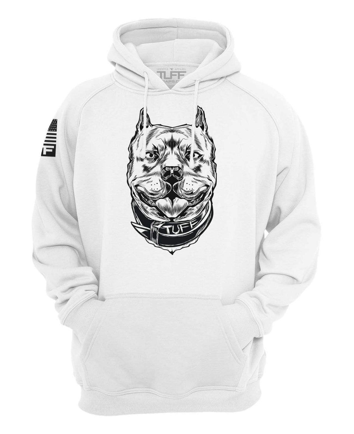 The Pitbull Hooded Sweatshirt XS / White TuffWraps.com