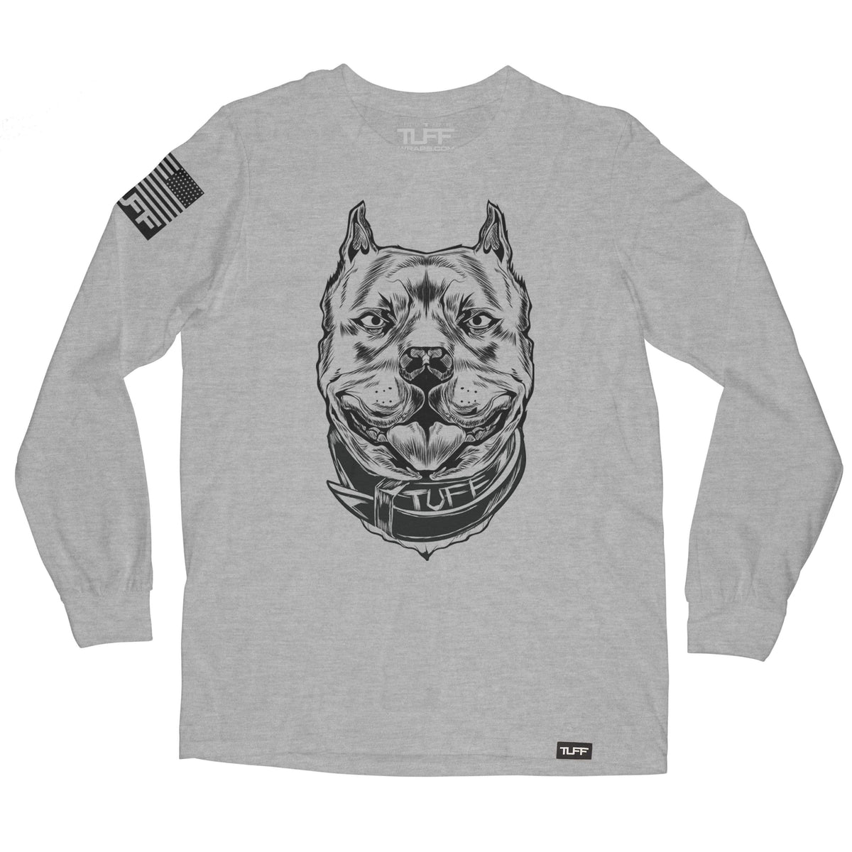 The Pitbull Long Sleeve Tee S / Heather Gray TuffWraps.com