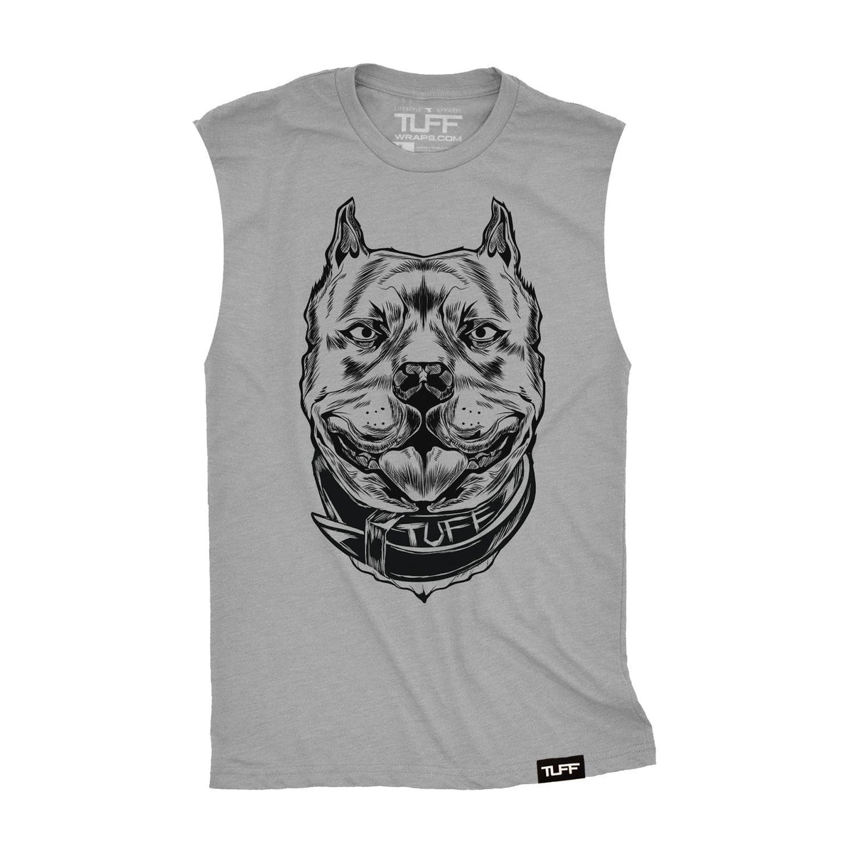 The Pitbull Raw Edge Muscle Tank S / Heather Gray TuffWraps.com