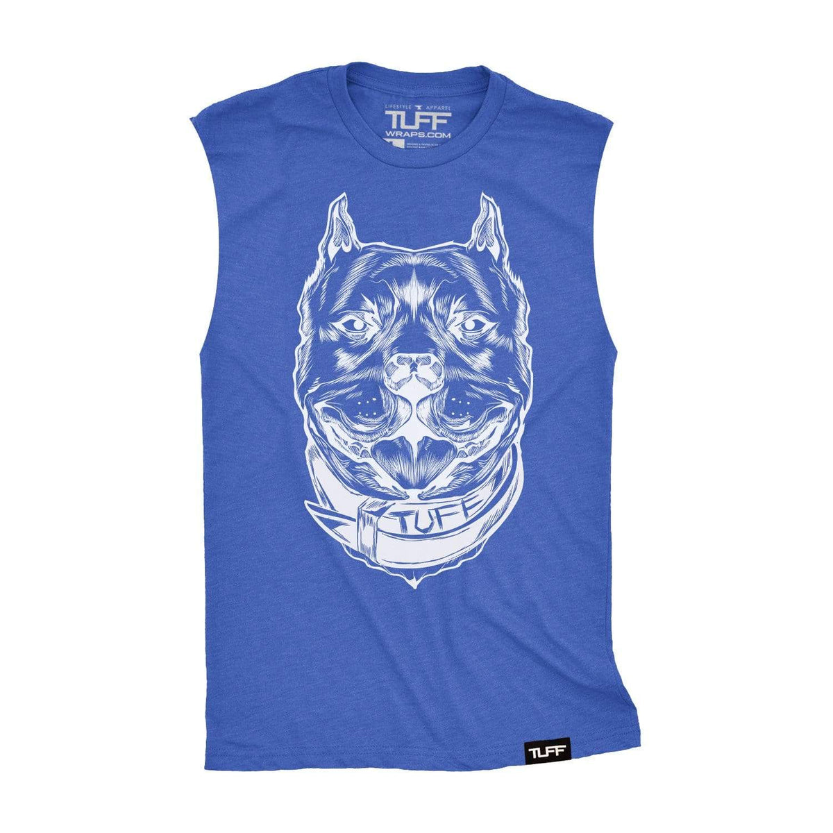 The Pitbull Raw Edge Muscle Tank S / Royal Blue TuffWraps.com