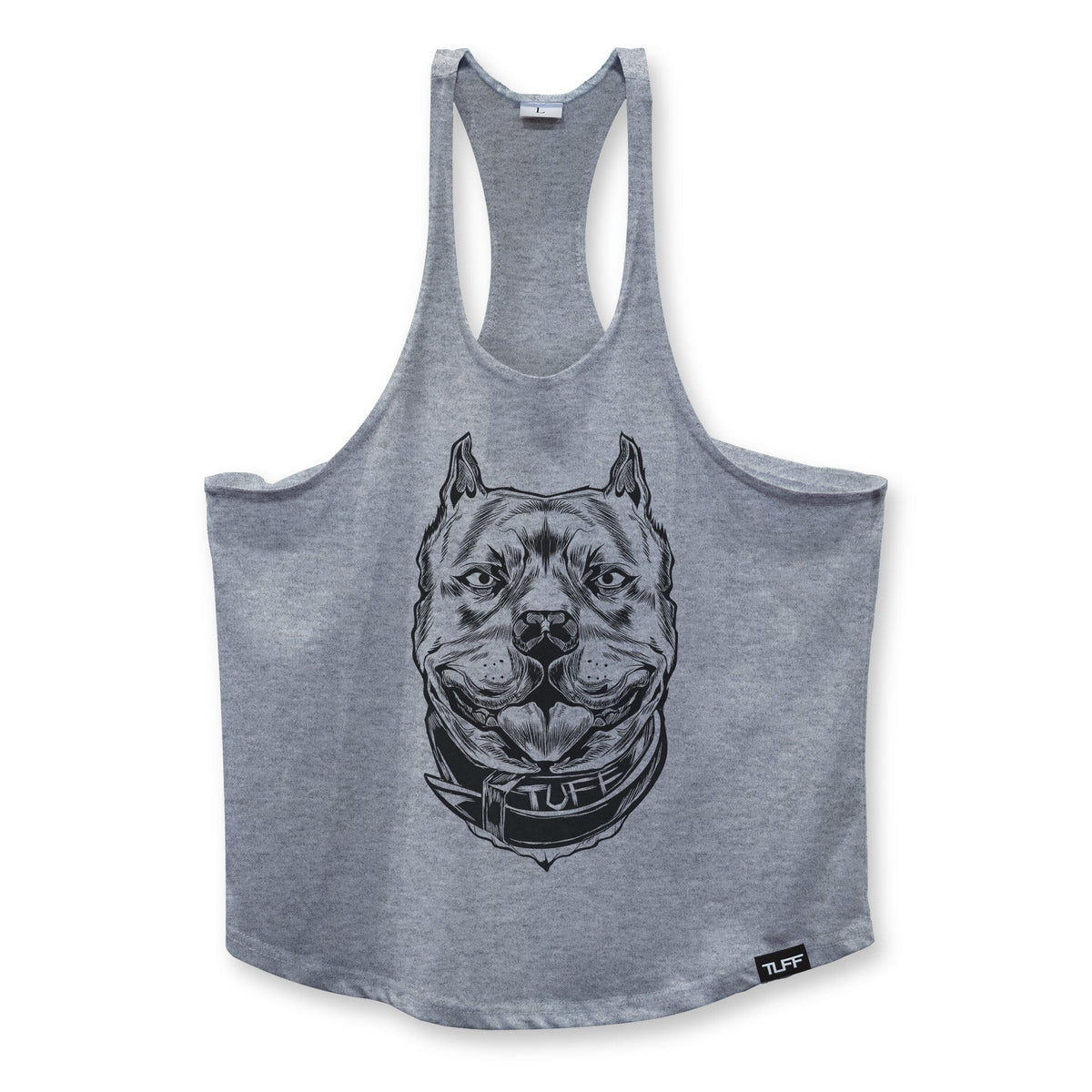 The Pitbull Stringer Tank Top S / Heather Gray TuffWraps.com