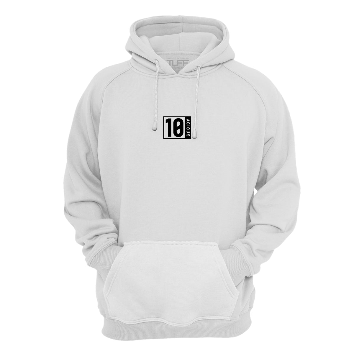 TUFF 10acious Original Hooded Sweatshirt XS / White TuffWraps.com