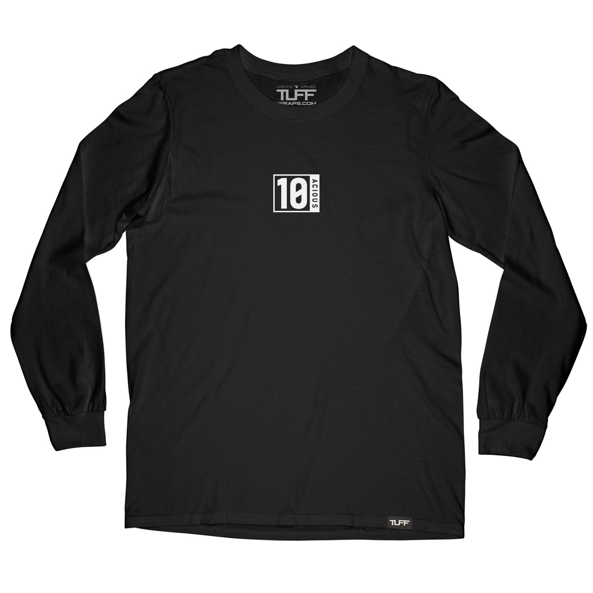 TUFF 10acious Original Long Sleeve Tee S / Black TuffWraps.com
