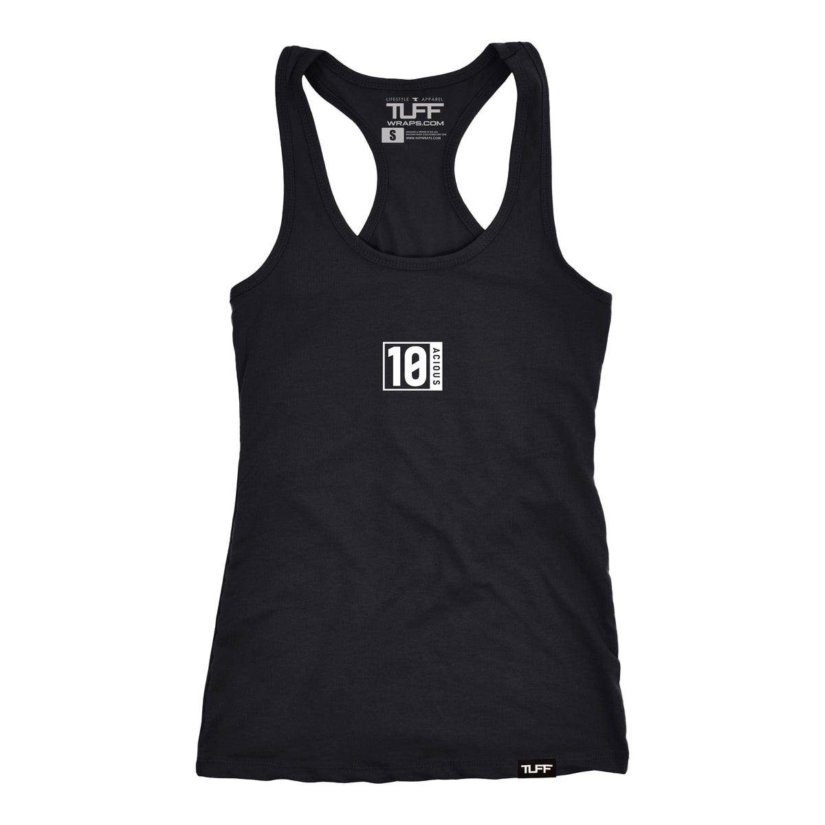 TUFF 10acious Original Racerback Tank XS / Black TuffWraps.com