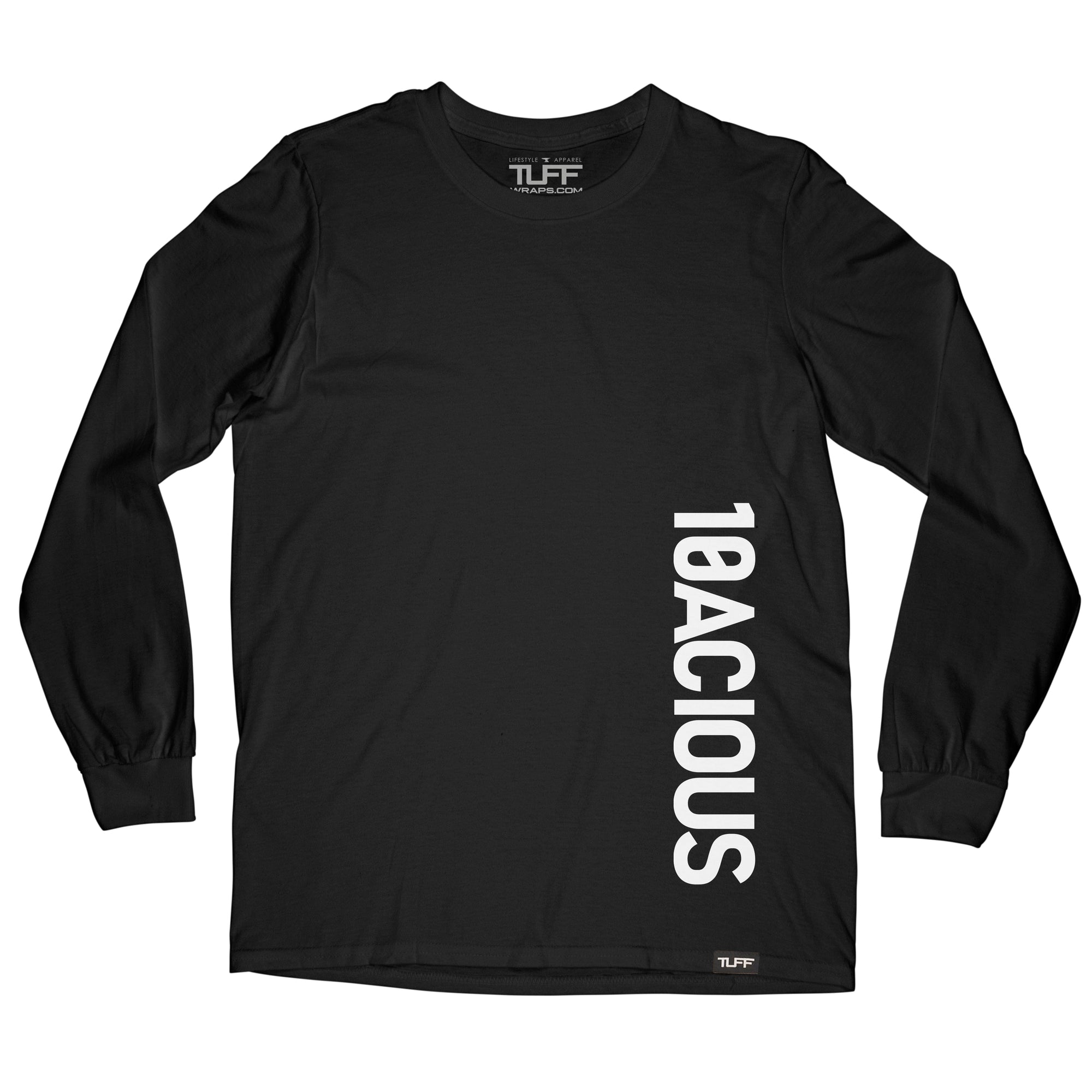 TUFF 10acious Side Long Sleeve Tee S / Black TuffWraps.com