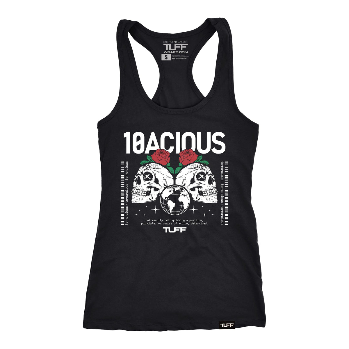 TUFF 10acious Skull Racerback Tank TuffWraps.com