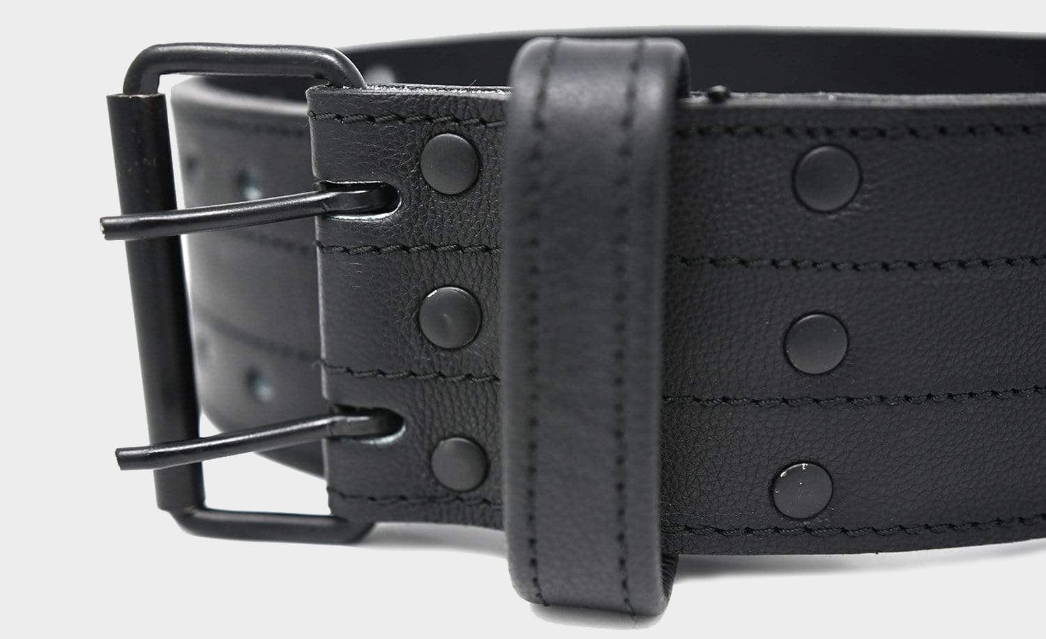 TUFF 10mm Leather Double Prong Weightlifting Belt TuffWraps.com