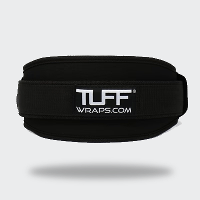 TUFF 4.5" Nylon Weightlifting  Belt - All Black TuffWraps.com