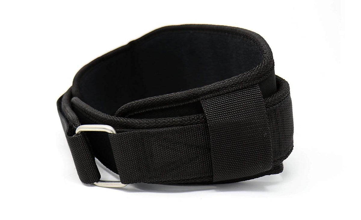 TUFF 4.5&quot; Nylon Weightlifting  Belt - All Black TuffWraps.com