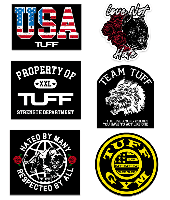 TUFF (6) Sticker Pack 3.0 TuffWraps.com