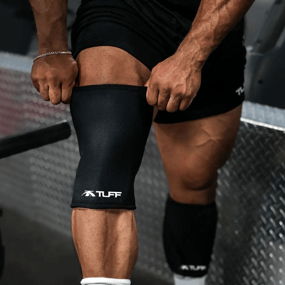 TUFF 7mm Competition Knee Sleeves (All Black) TuffWraps.com