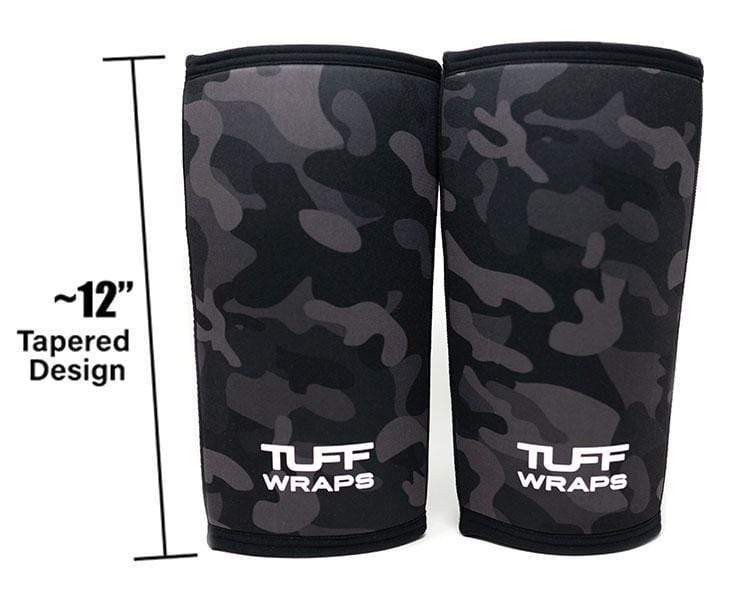 TUFF 7mm Competition Knee Sleeves (Black Camo) TuffWraps.com