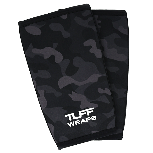 TUFF 7mm Competition Knee Sleeves (Black Camo) TuffWraps.com