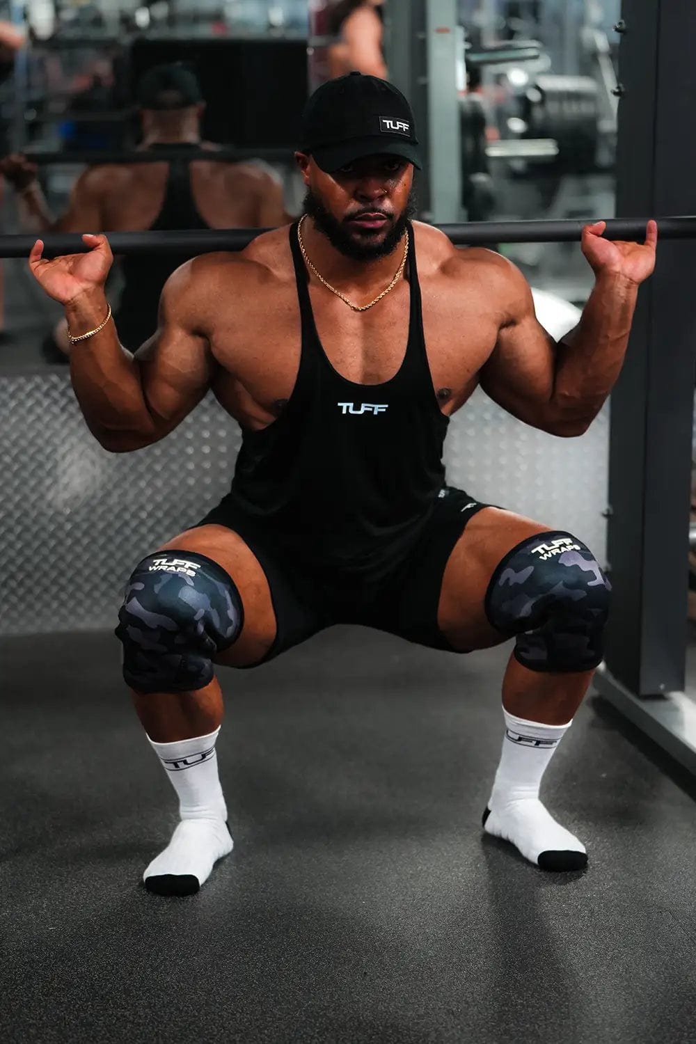 TUFF 7mm Competition Knee Sleeves (Black Camo) TuffWraps.com