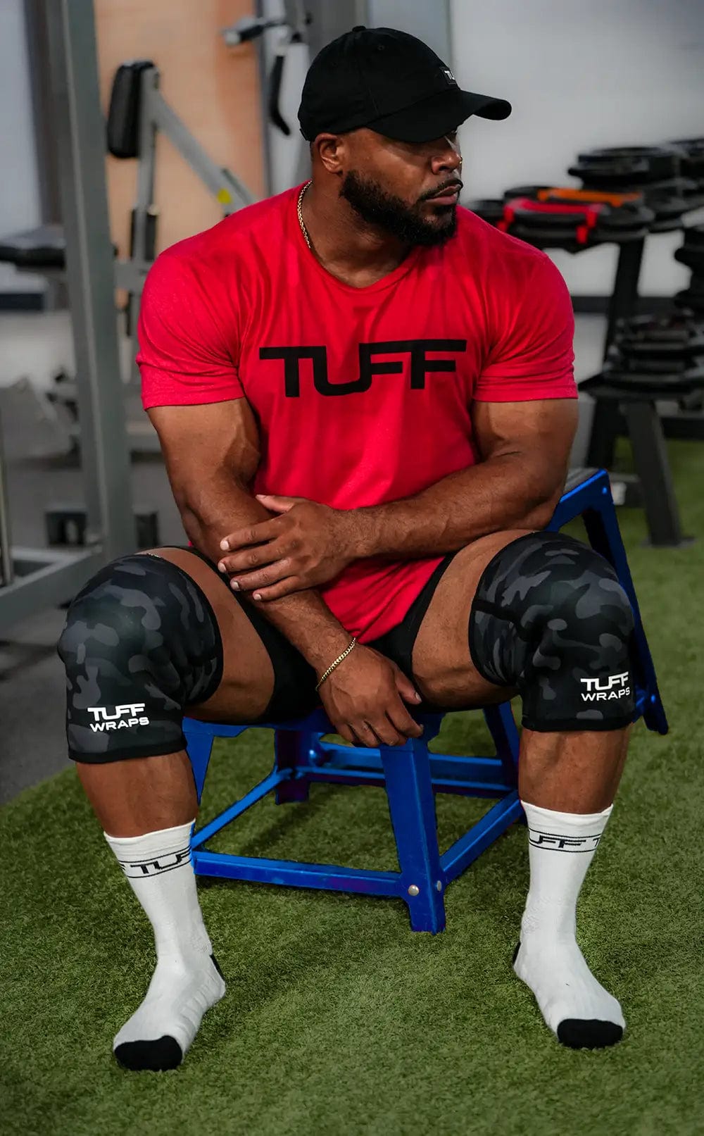 TUFF 7mm Competition Knee Sleeves (Black Camo) TuffWraps.com