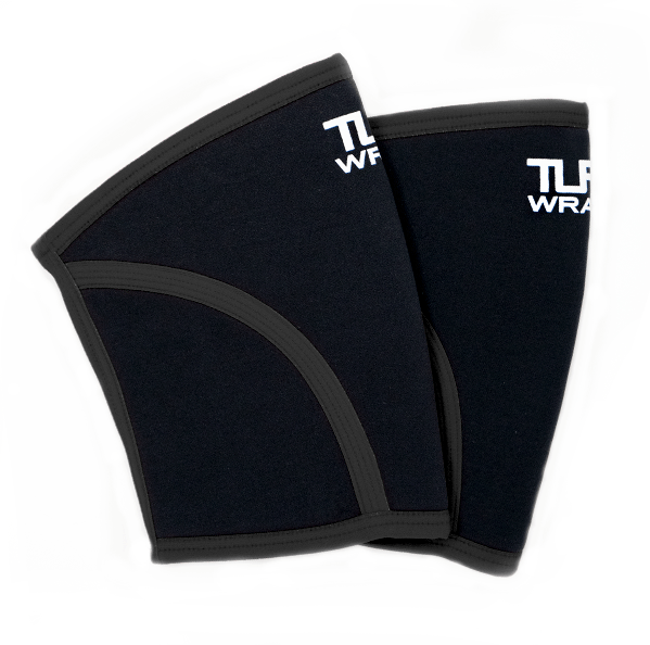 TUFF 7mm X-Training Knee Sleeves (All Black) TuffWraps.com