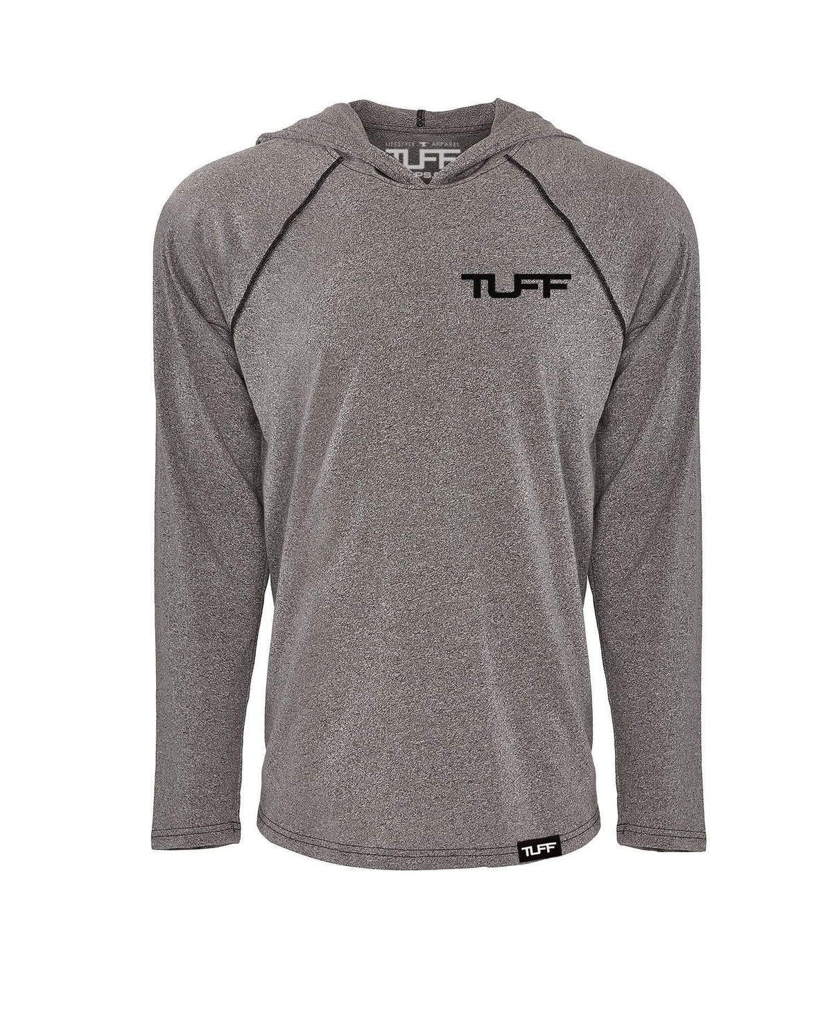 TUFF ACTV Hooded Raglan Tee XS / Heather Gray TUFF