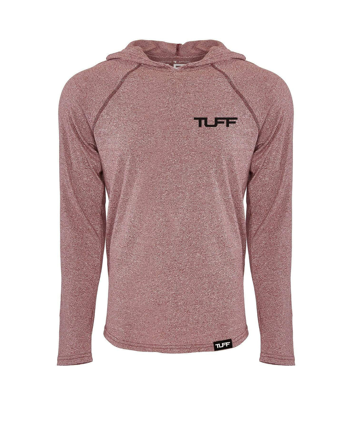 TUFF ACTV Hooded Raglan Tee S / Heather Maroon TuffWraps.com