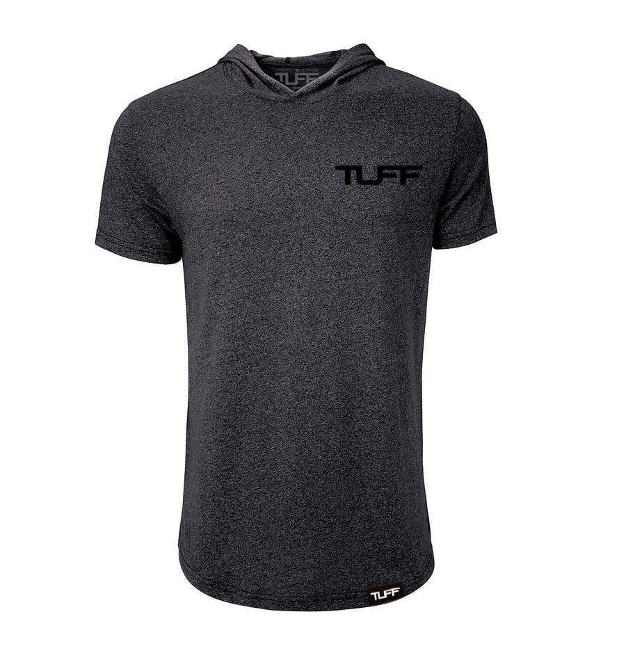 TUFF ACTV Hooded Tee S / Heather Black TUFF