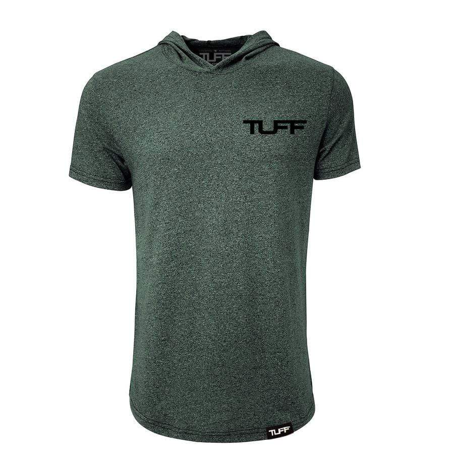 TUFF ACTV Hooded Tee S / Heather Green TUFF