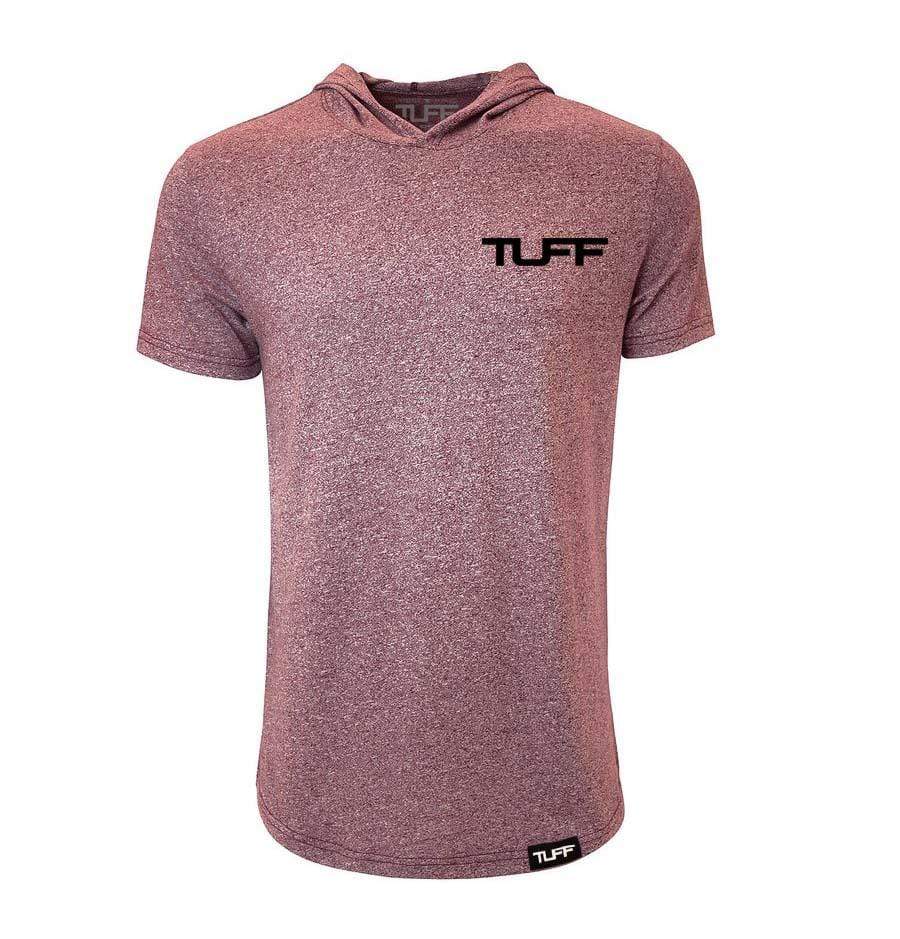 TUFF ACTV Hooded Tee S / Heather Maroon TUFF