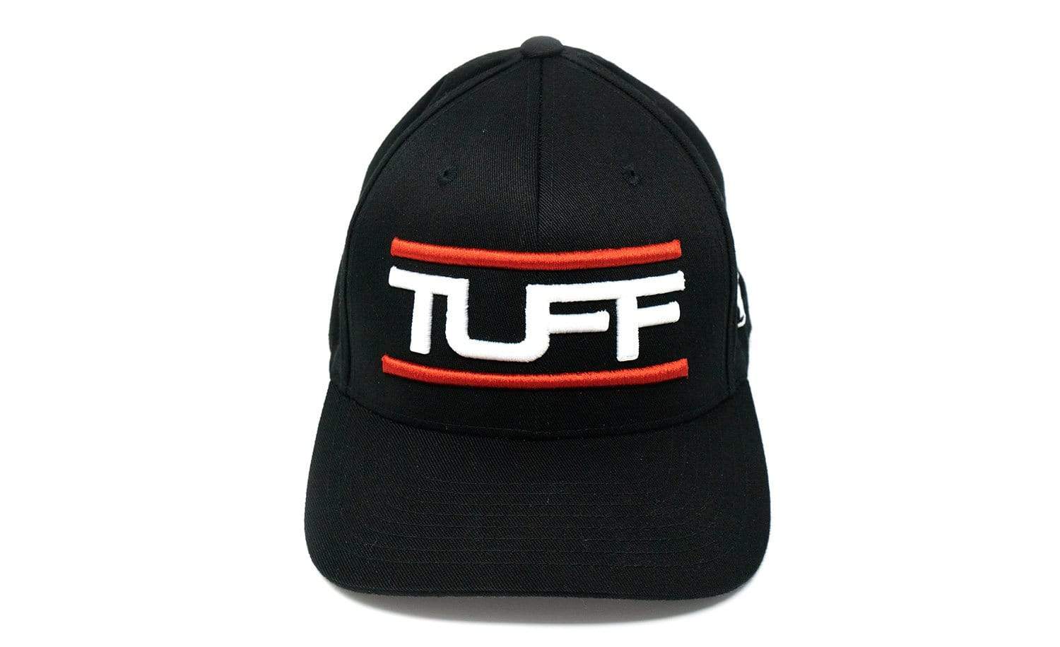 TUFF Bar'd Black/White Flexfit Hat TuffWraps.com