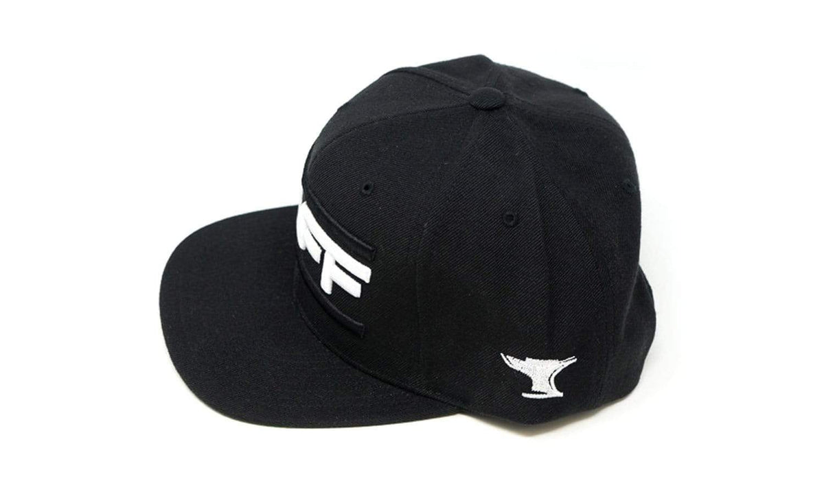 TUFF Bar&#39;d Black/White Snapback Hat TuffWraps.com