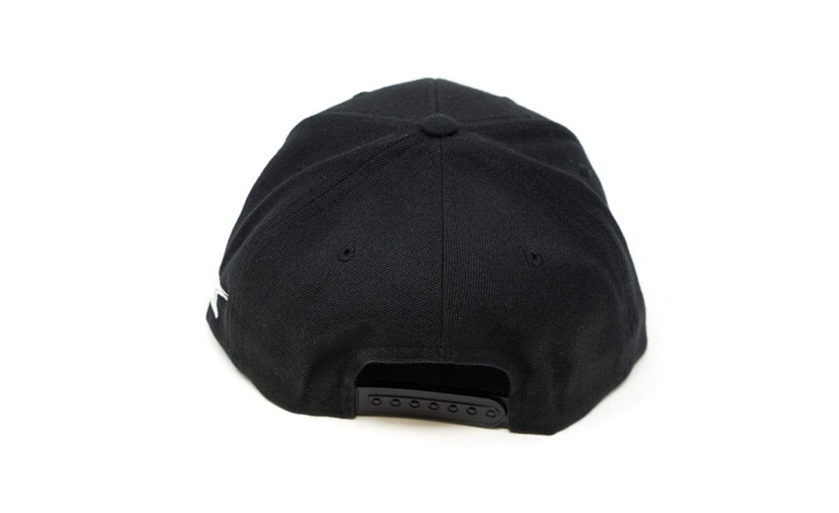 TUFF Bar&#39;d Black/White Snapback Hat TuffWraps.com