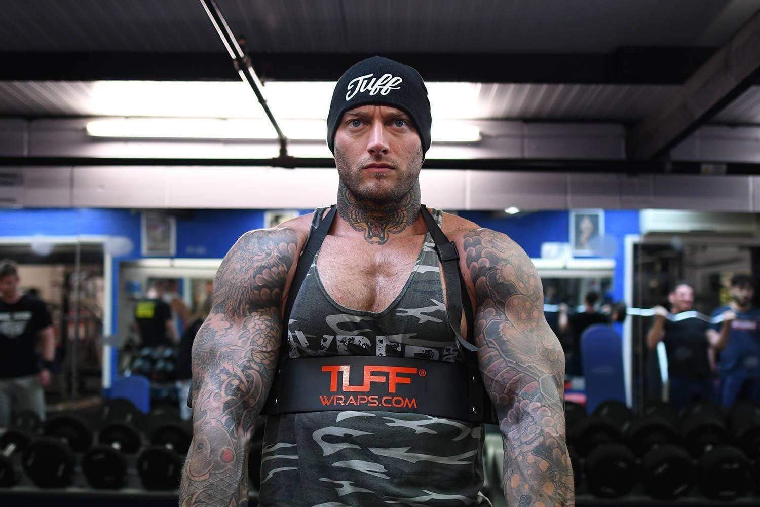 Bicep clearance blaster belt