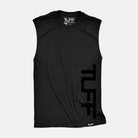 TUFF Blackout Side Raw Edge Muscle Tank Black / S TuffWraps.com