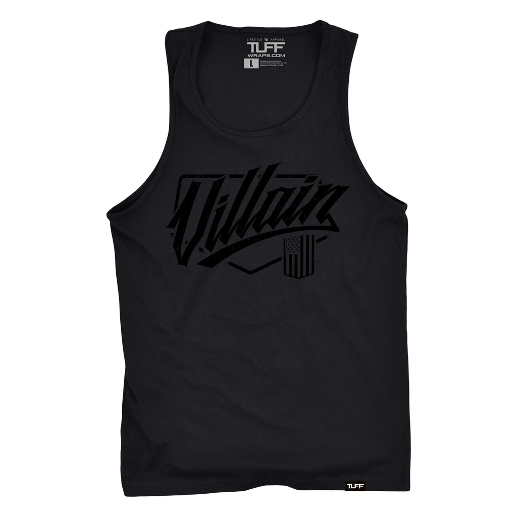 TUFF Blackout Villain Script Tank A Fitness Lifestlye Brand