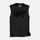TUFF Blackout Villan Script Raw Edge Muscle Tank Black / S TuffWraps.com