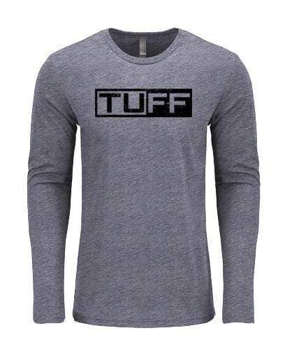 TUFF Block Long Sleeve Tee S / Heather Gray TuffWraps.com