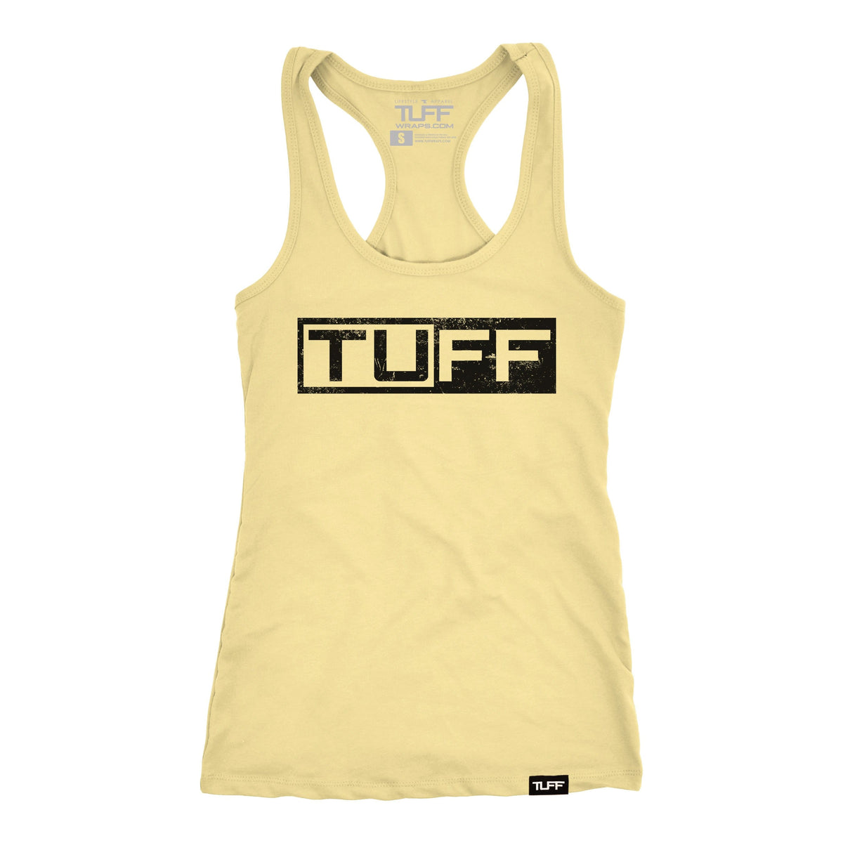 TUFF Block Racerback Tank XS / Banana Cream TuffWraps.com