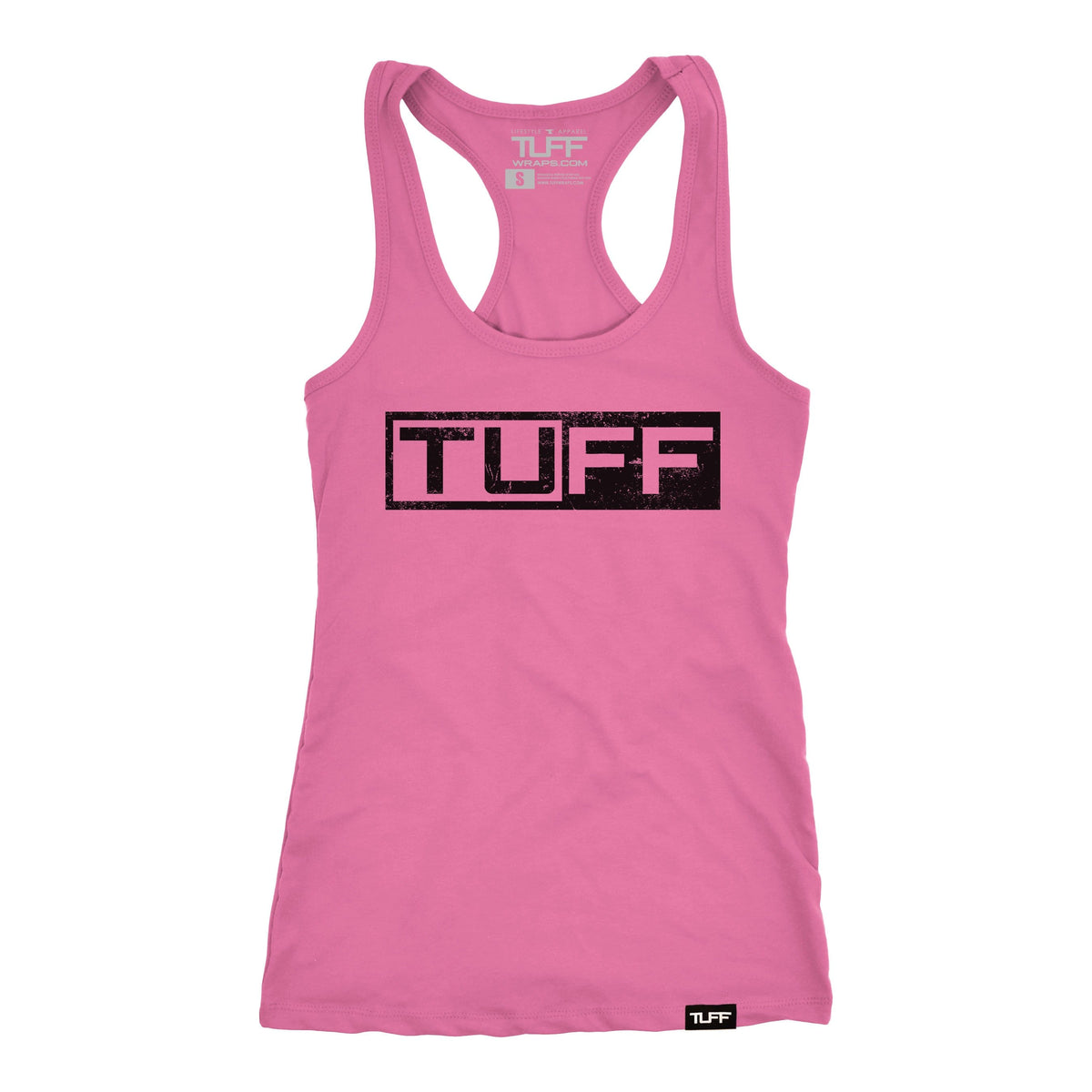 TUFF Block Racerback Tank XS / Hot Pink TuffWraps.com