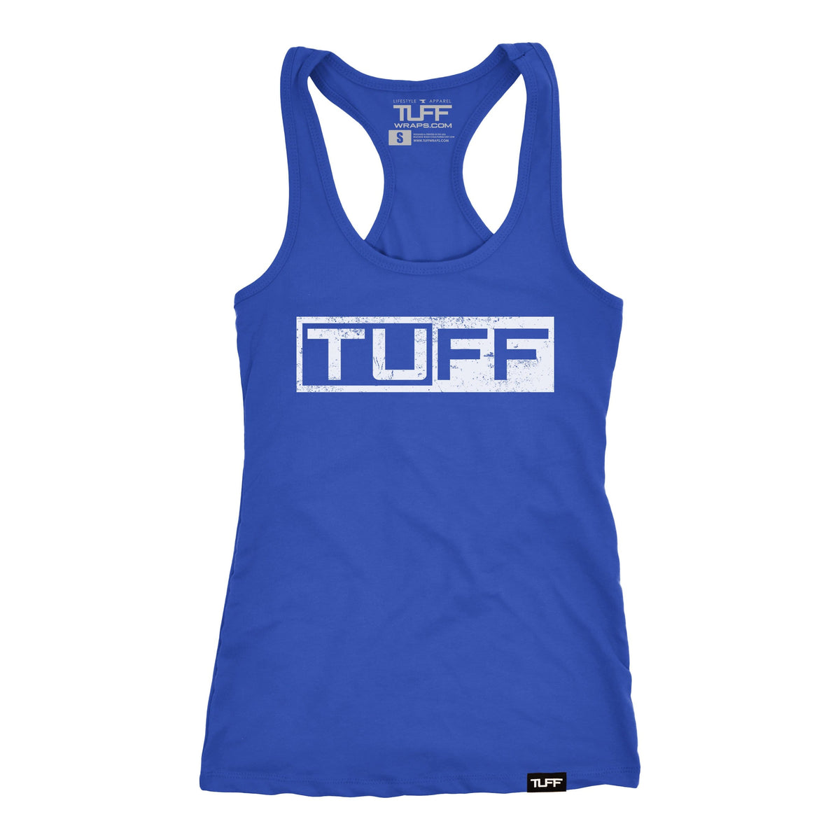 TUFF Block Racerback Tank XS / Royal Blue TuffWraps.com