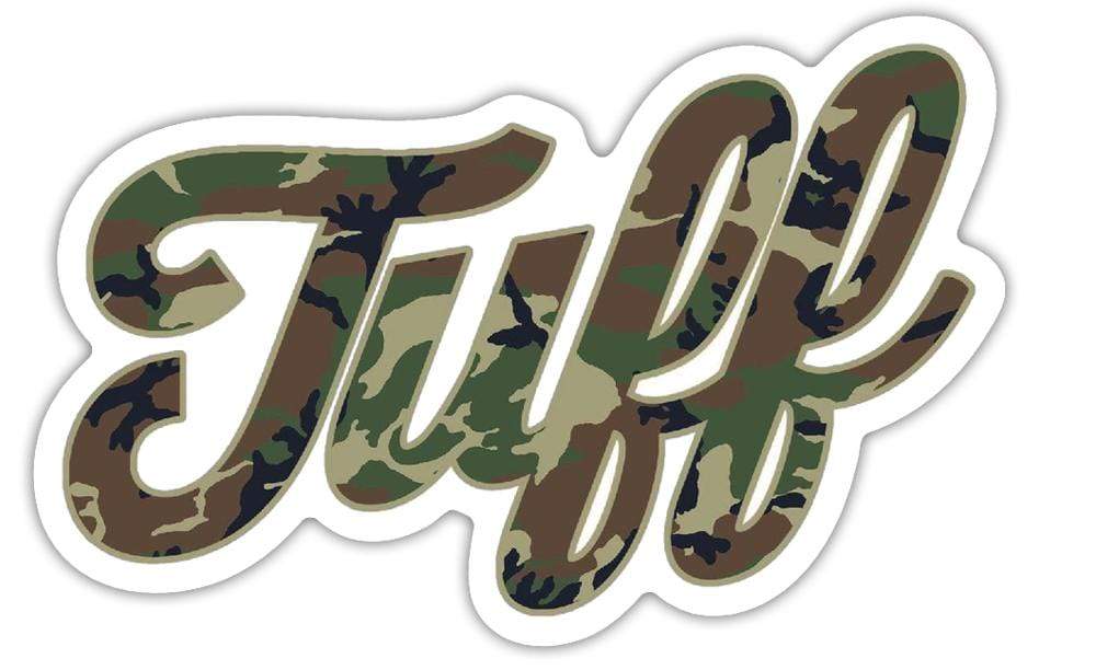 TUFF Camo Script Sticker - TuffWraps.com