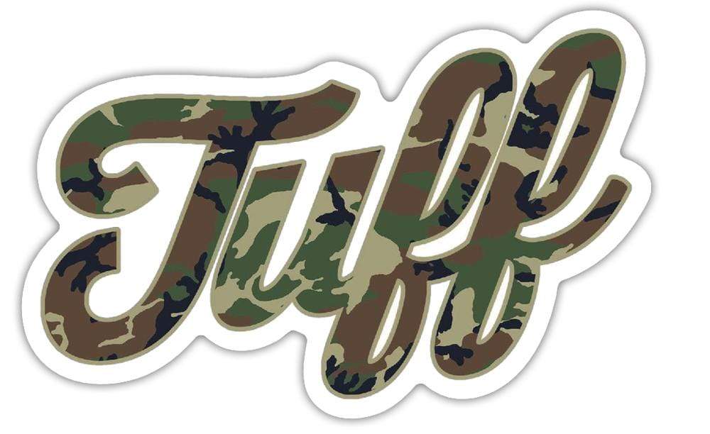 TUFF Camo Script Sticker TuffWraps.com