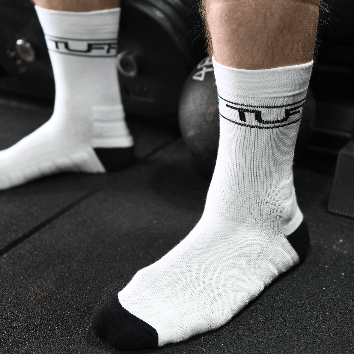 TUFF Crew Socks - White TuffWraps.com