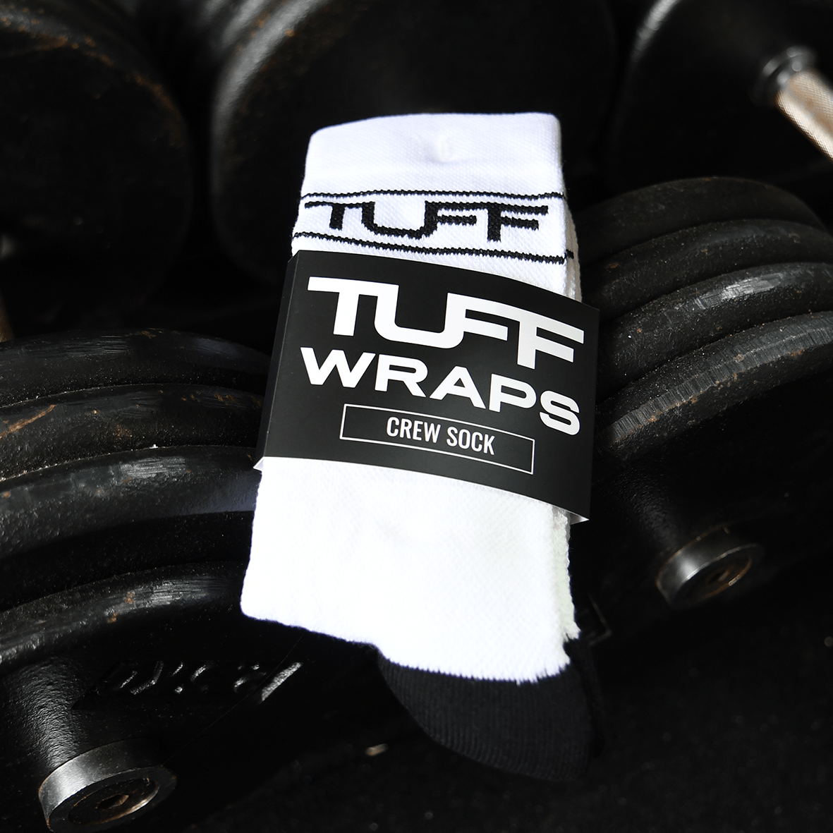 TUFF Crew Socks - White TuffWraps.com