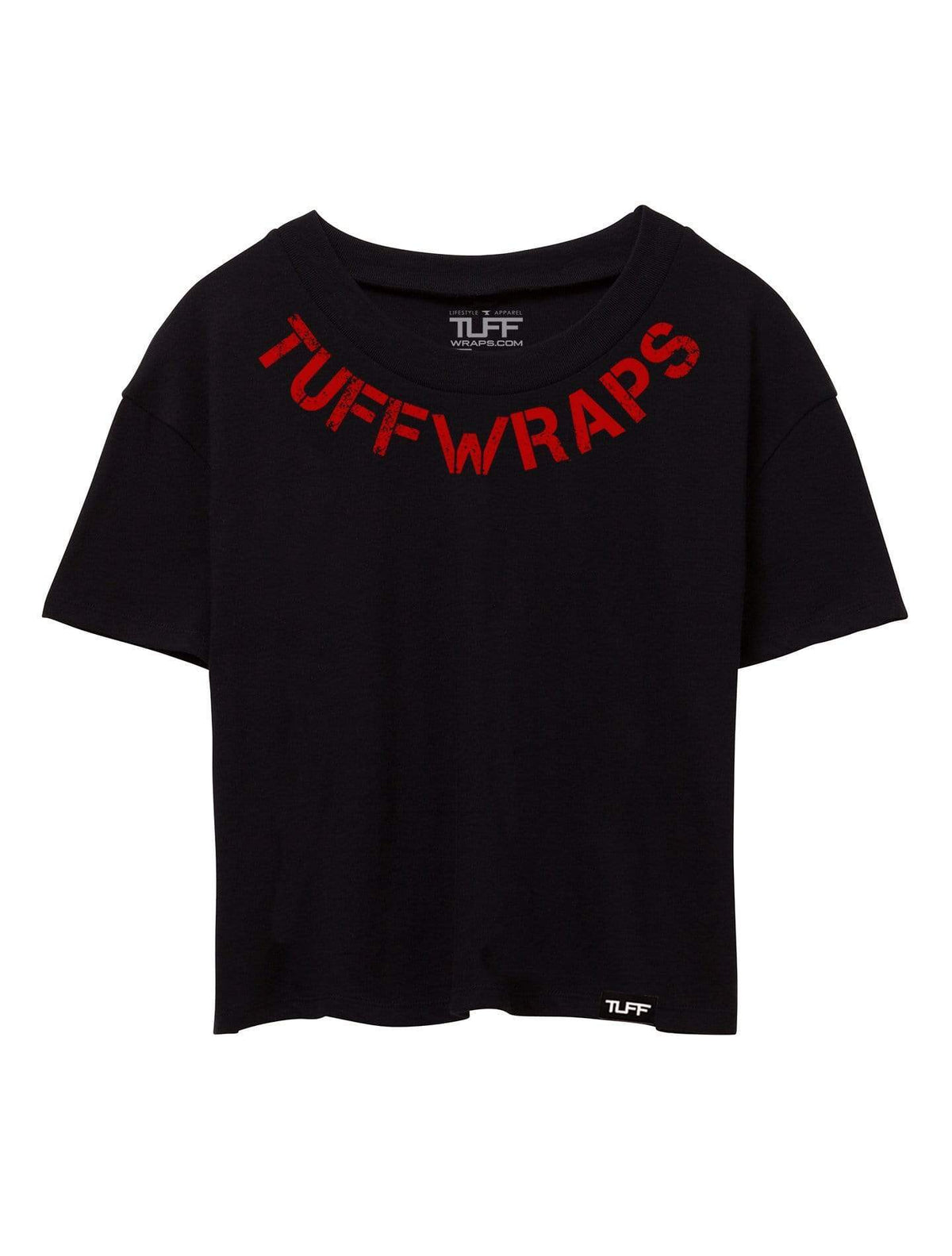 TUFF Curve Loose Fit Crop Tee XS / Black v2 TuffWraps.com