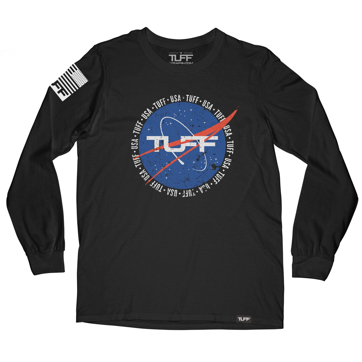 TUFF Deep Space Long Sleeve Tee S / Black TuffWraps.com