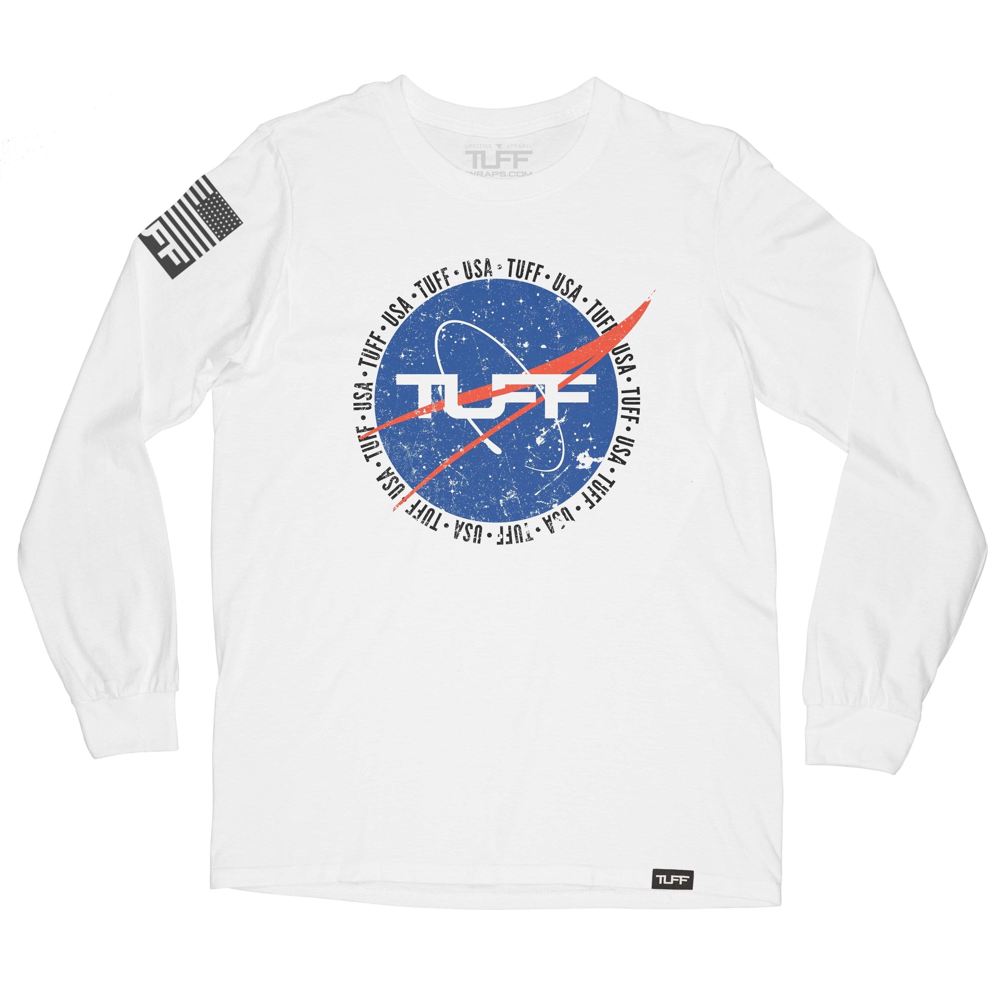 TUFF Deep Space Long Sleeve Tee S / White TuffWraps.com